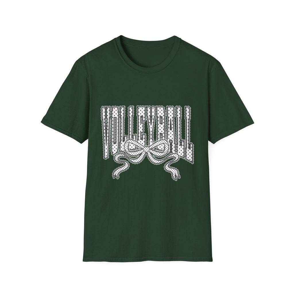 Volleyball Graphic Tee — Lace Ribbon Trending T‑Shirt