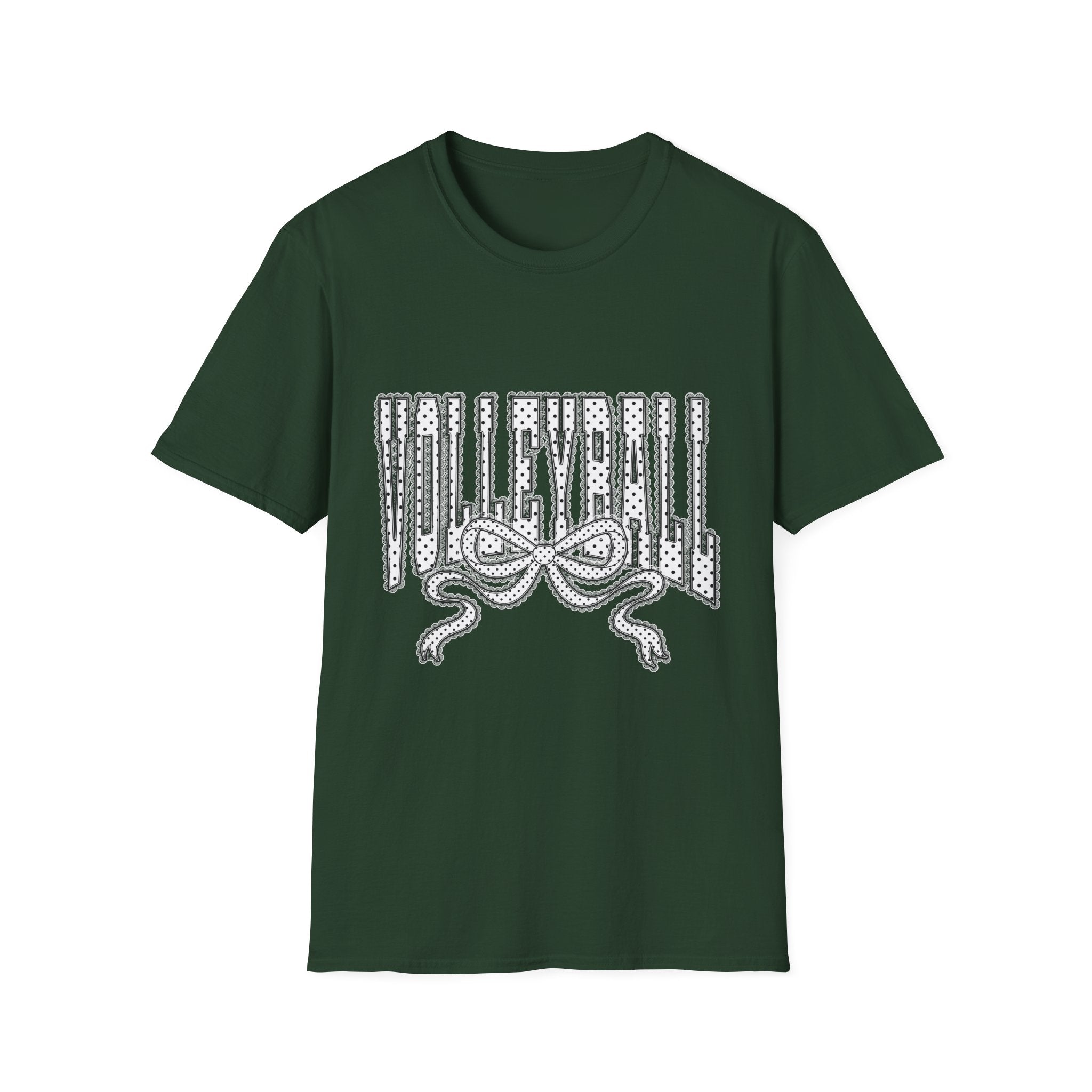 Volleyball Graphic Tee — Lace Ribbon Trending T‑Shirt