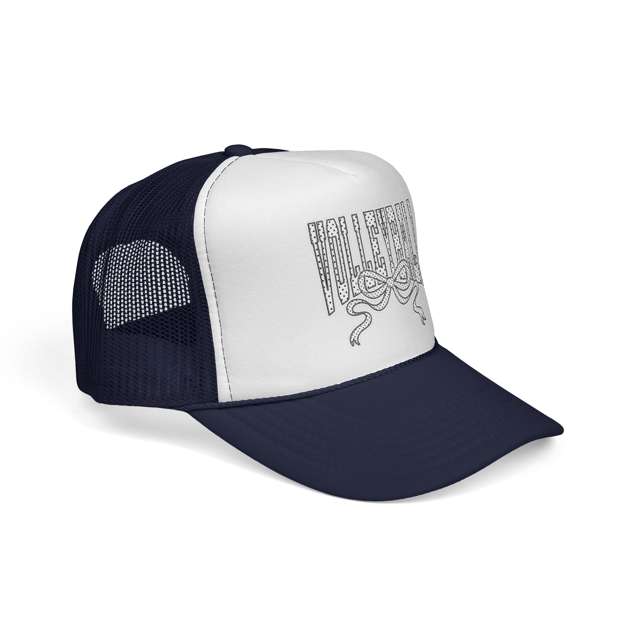 Volleyball Trucker Cap — Polka Dot & Lace Trending Hat