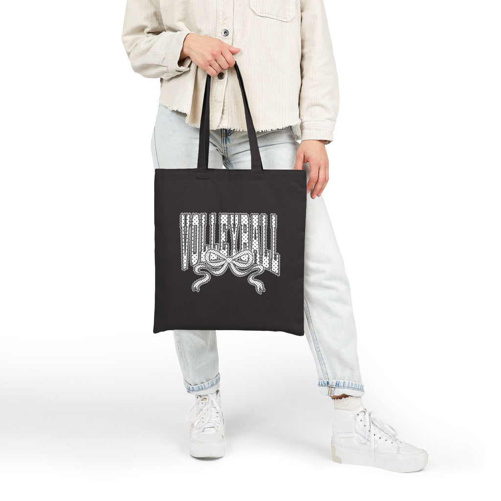 Volleyball Ribbon | Canvas Tote Bag