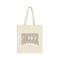 Soccer Varsity Polka Dot | Canvas Tote Bag