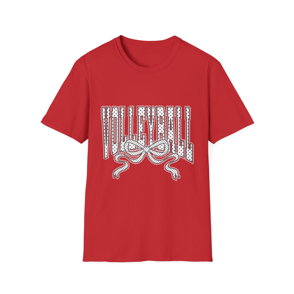 Volleyball Graphic Tee — Lace Ribbon Trending T‑Shirt