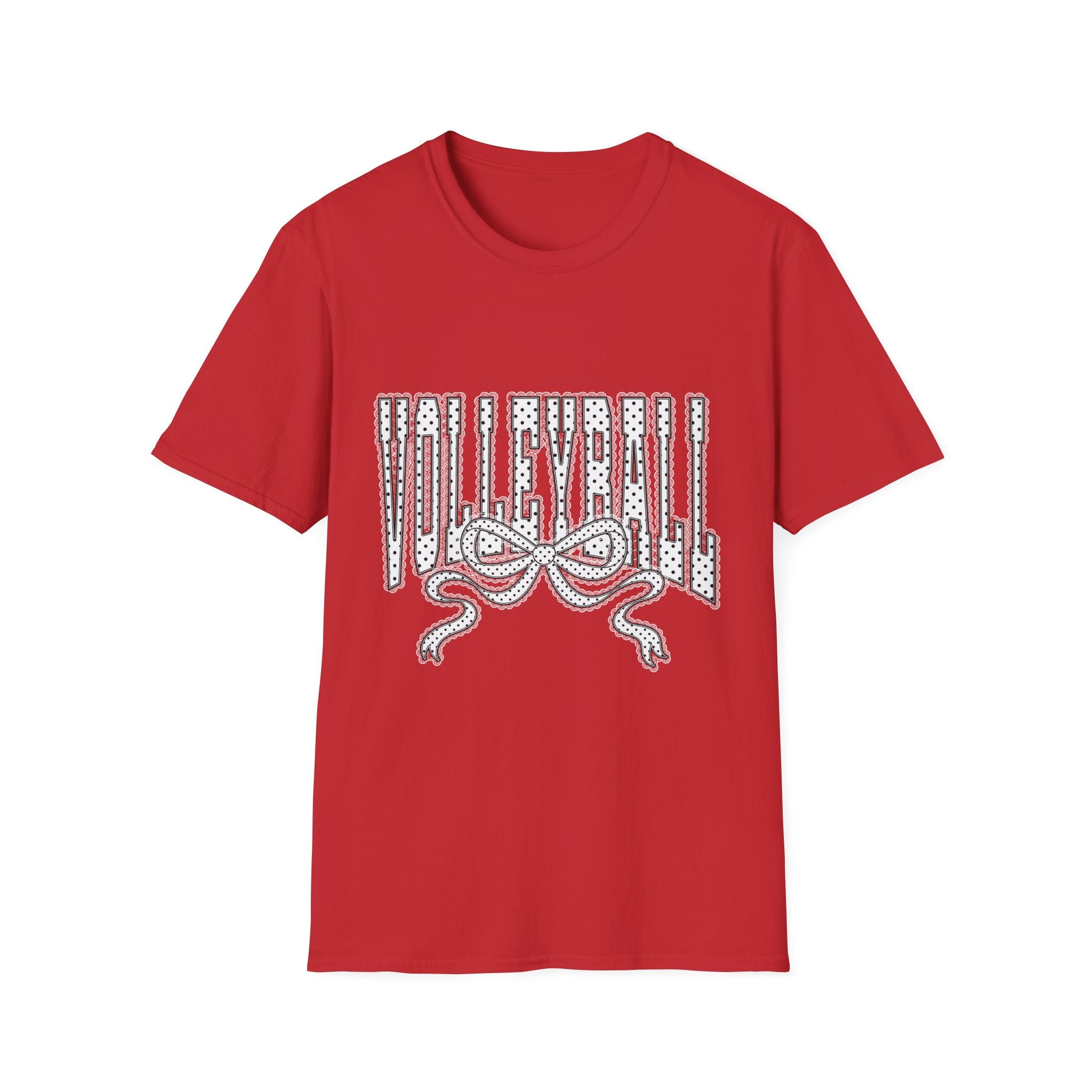 Volleyball Graphic Tee — Lace Ribbon Trending T‑Shirt