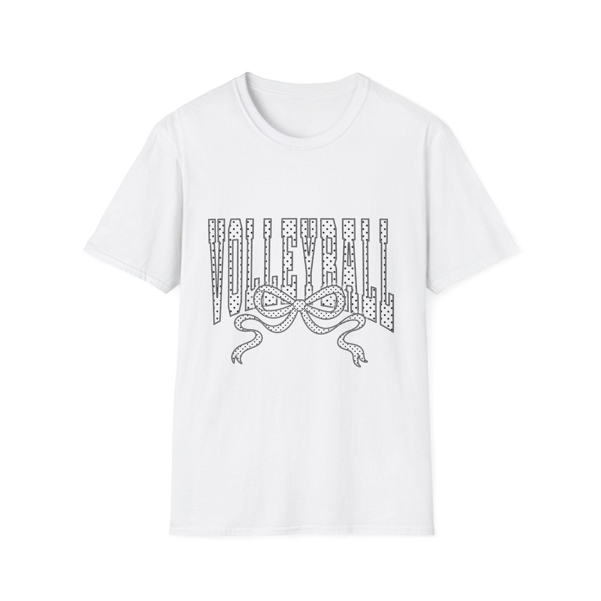 Volleyball Graphic Tee — Lace Ribbon Trending T‑Shirt