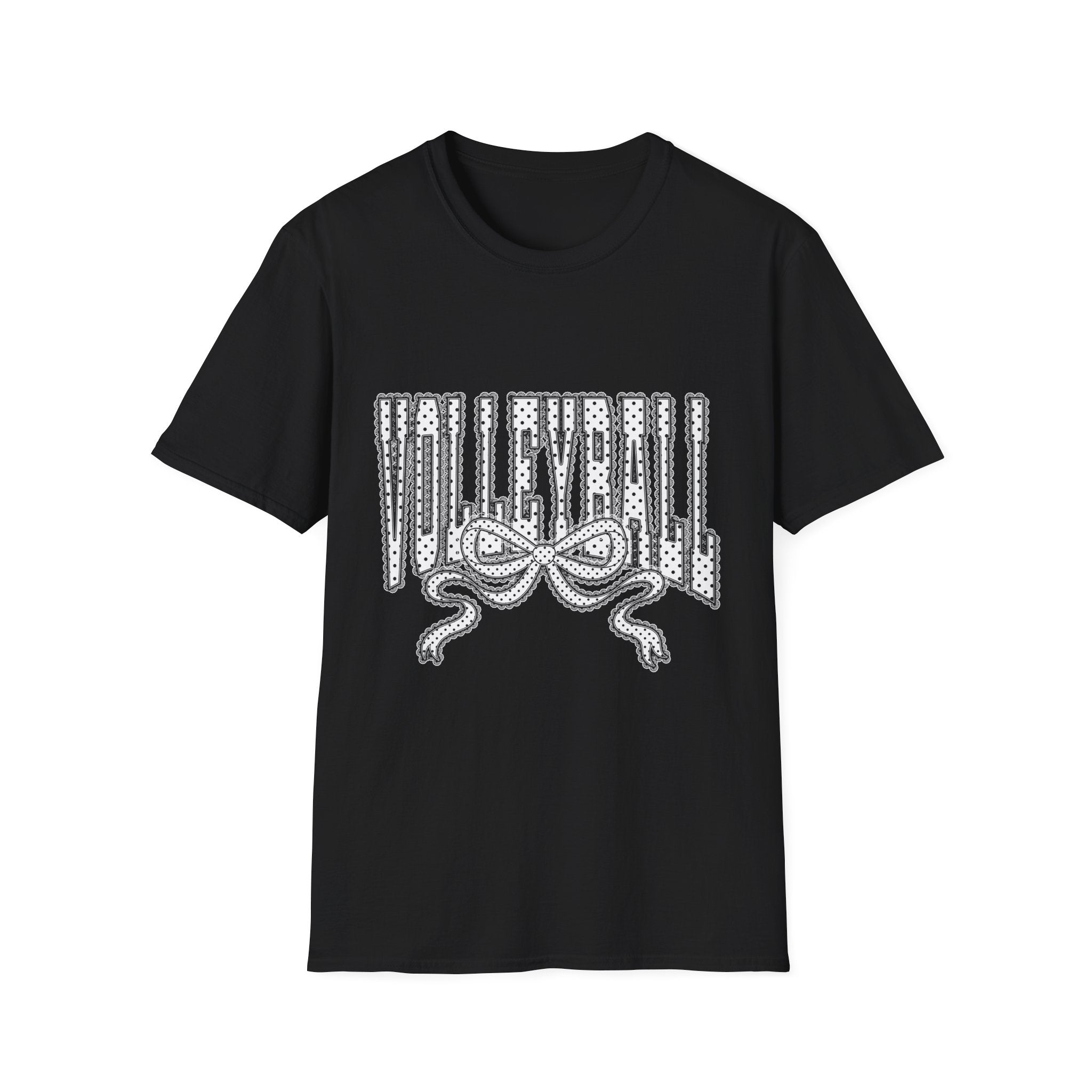 Volleyball Graphic Tee — Lace Ribbon Trending T‑Shirt