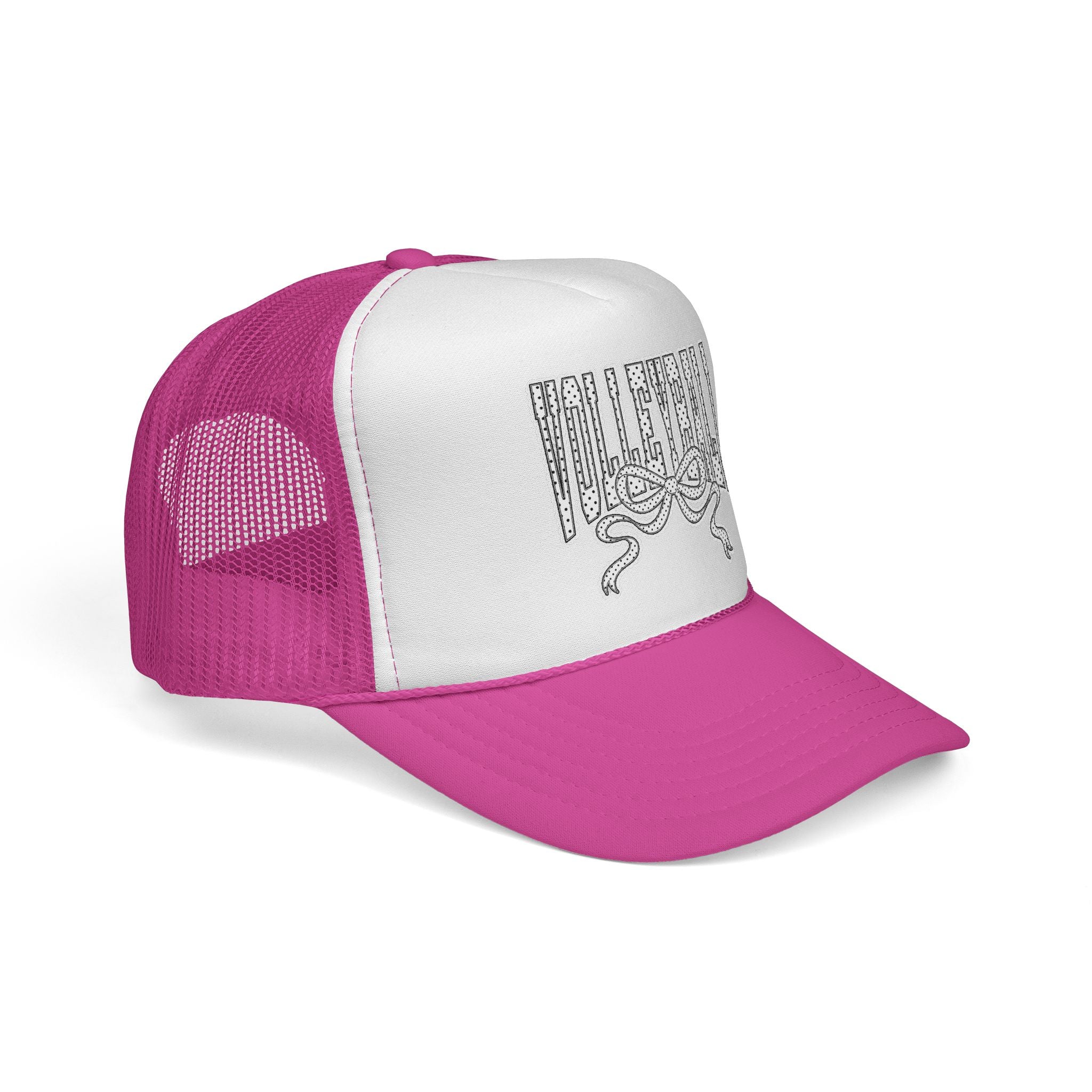Volleyball Trucker Cap — Polka Dot & Lace Trending Hat