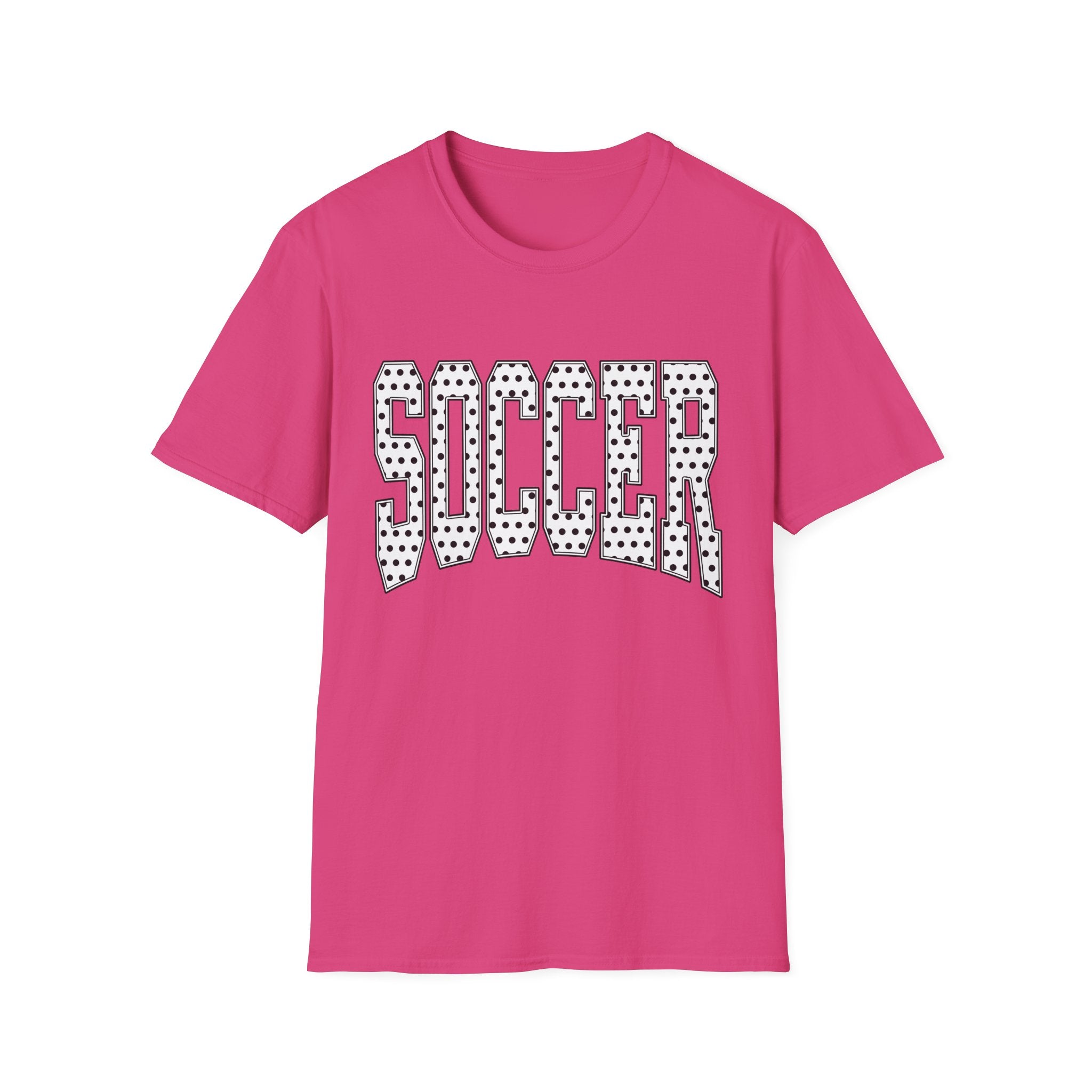 Soccer Varsity Polka Dot T‑Shirt — Retro Athletic Graphic Tee