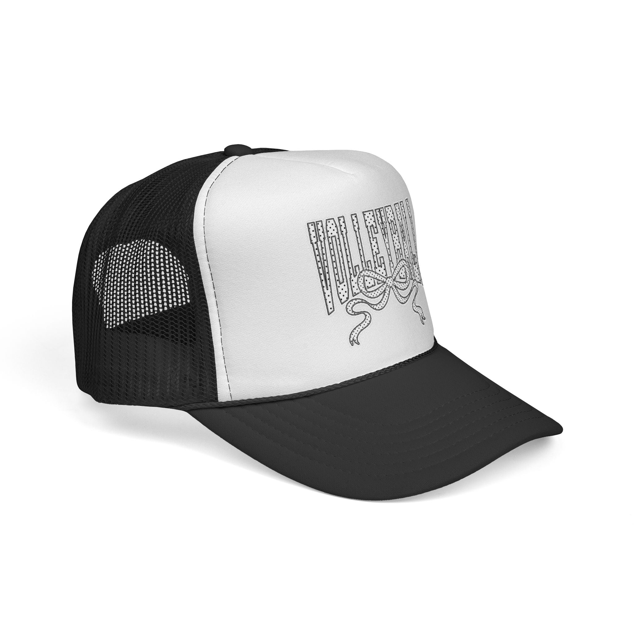 Volleyball Trucker Cap — Polka Dot & Lace Trending Hat