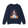 Halloween Basset Hound 'Low & Boo' Crewneck Sweatshirt