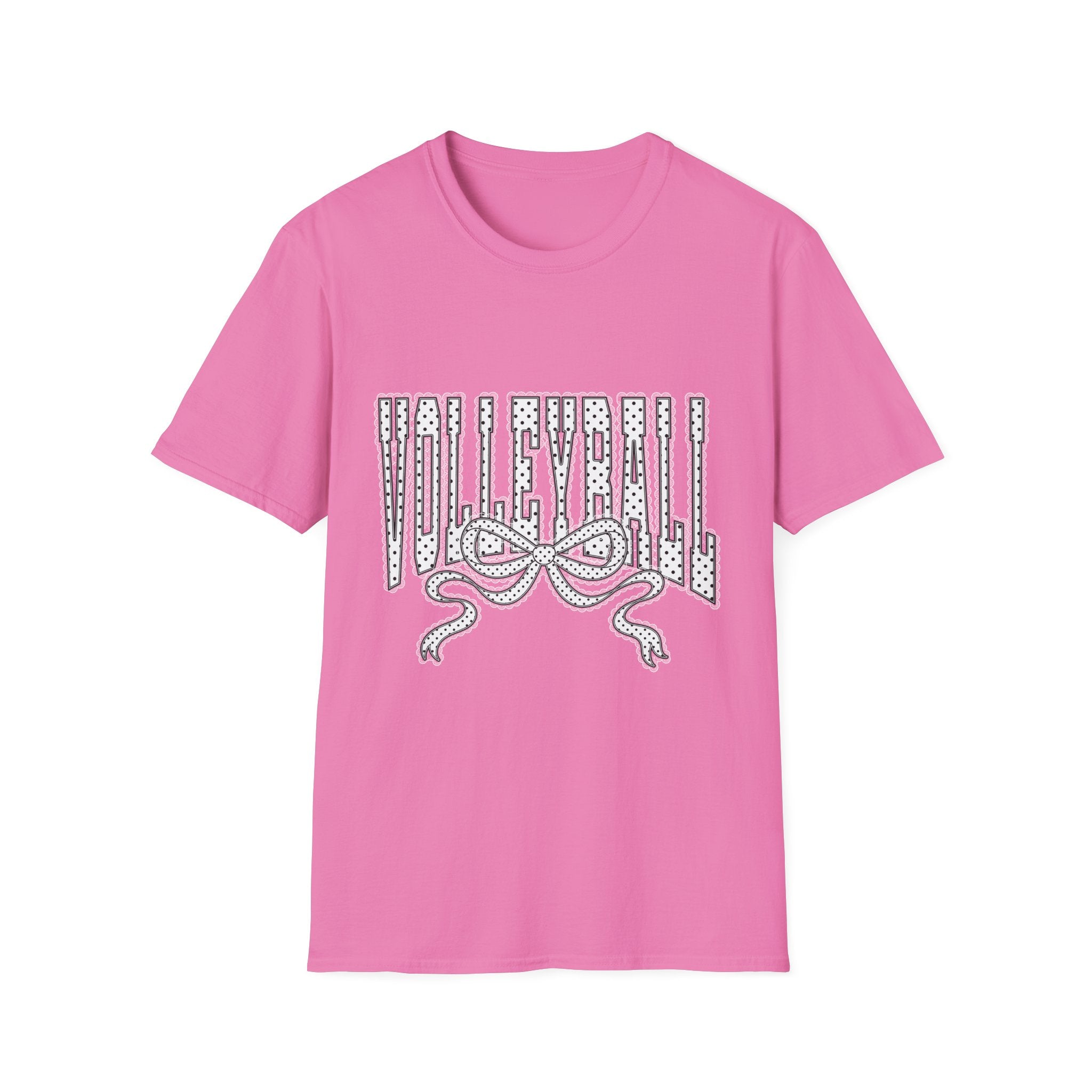 Volleyball Graphic Tee — Lace Ribbon Trending T‑Shirt