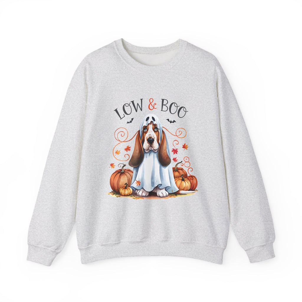 Halloween Basset Hound 'Low & Boo' Sweatshirt