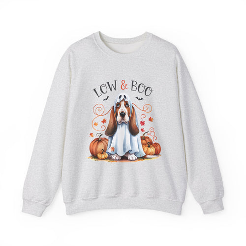 Halloween Basset Hound 'Low & Boo' Sweatshirt