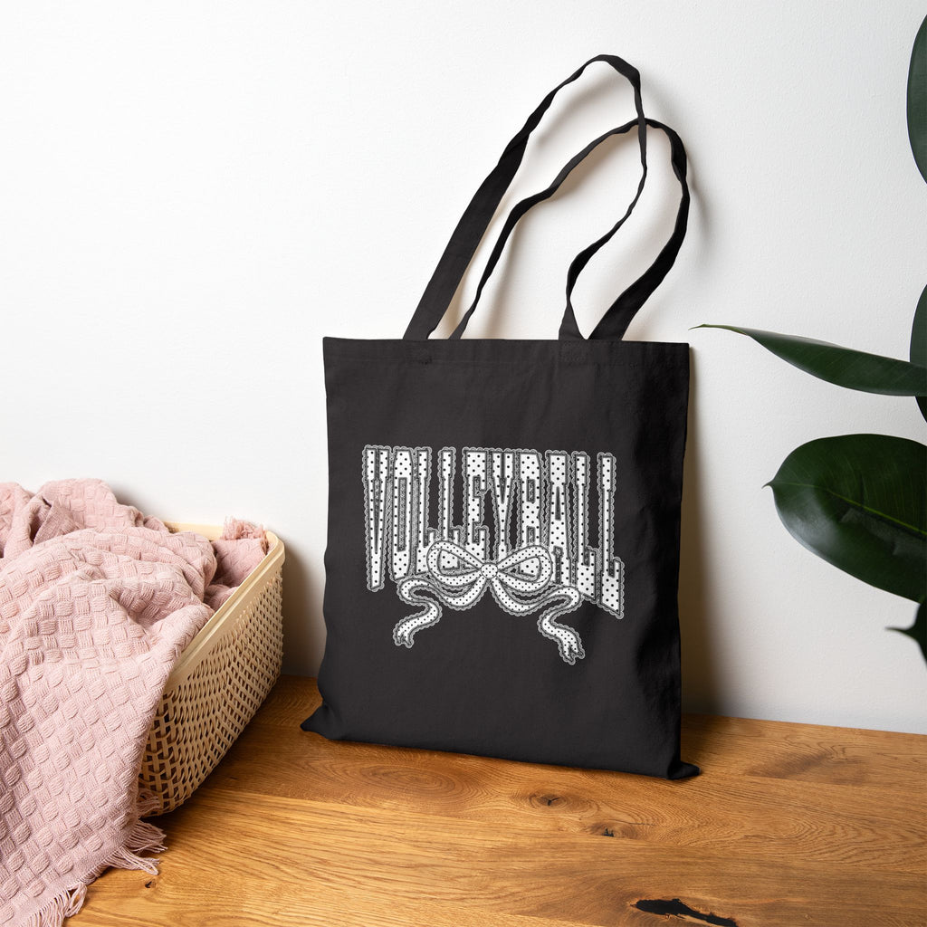 Volleyball Ribbon | Canvas Tote Bag