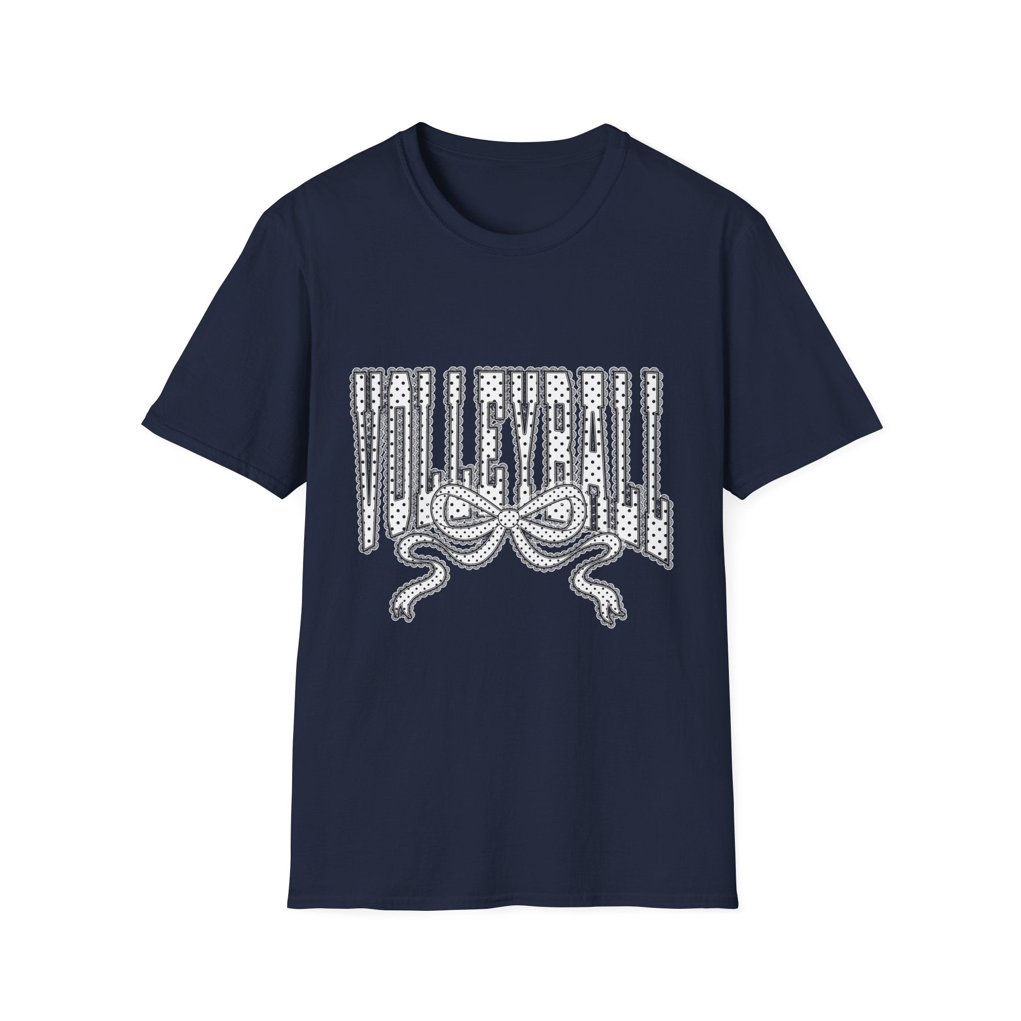 Volleyball Graphic Tee — Lace Ribbon Trending T‑Shirt
