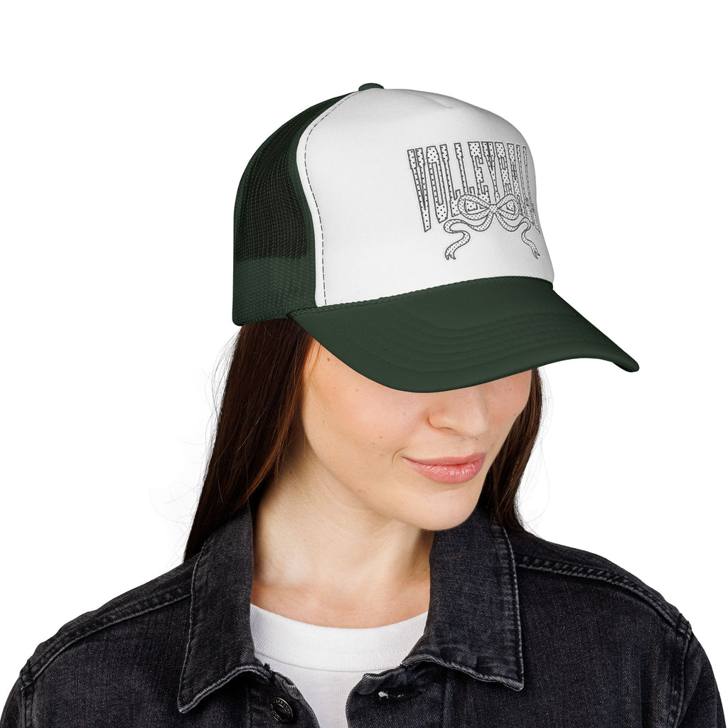 Volleyball Trucker Cap — Polka Dot & Lace Trending Hat