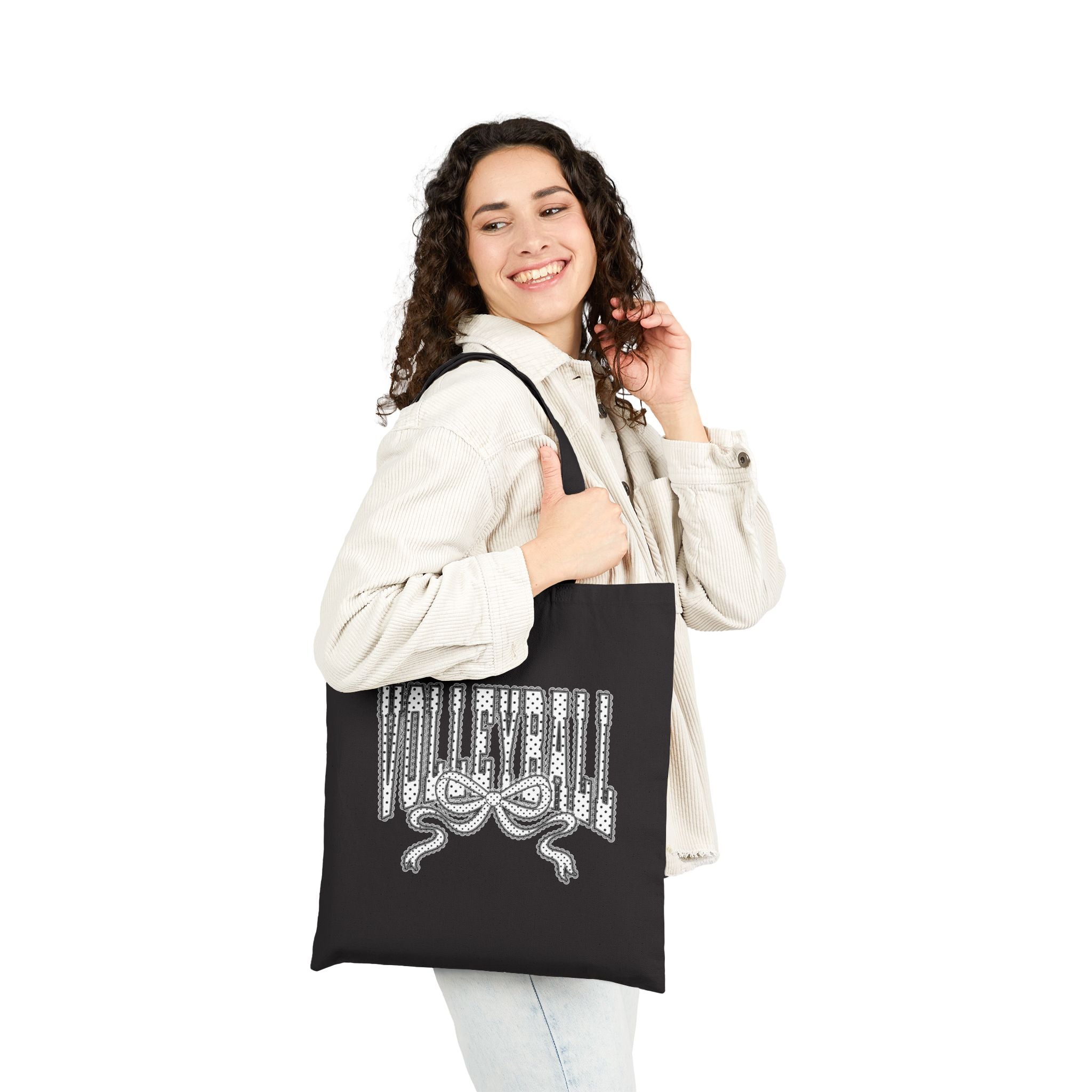 Volleyball Ribbon | Canvas Tote Bag