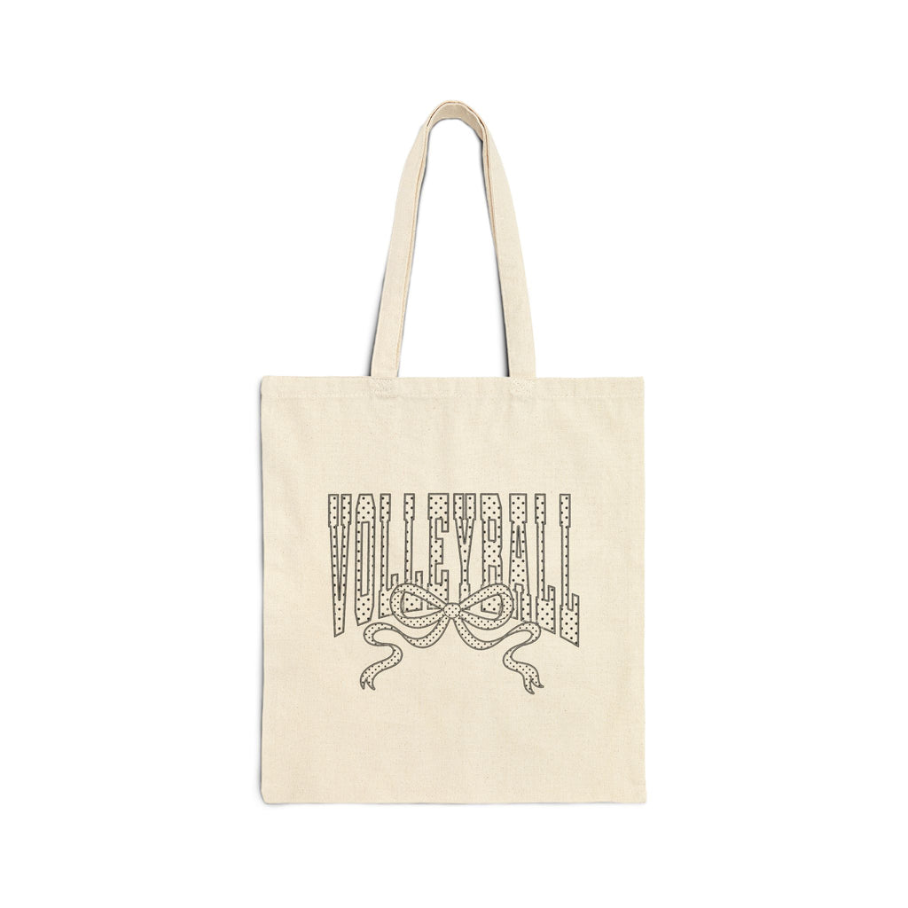 Volleyball Ribbon | Canvas Tote Bag