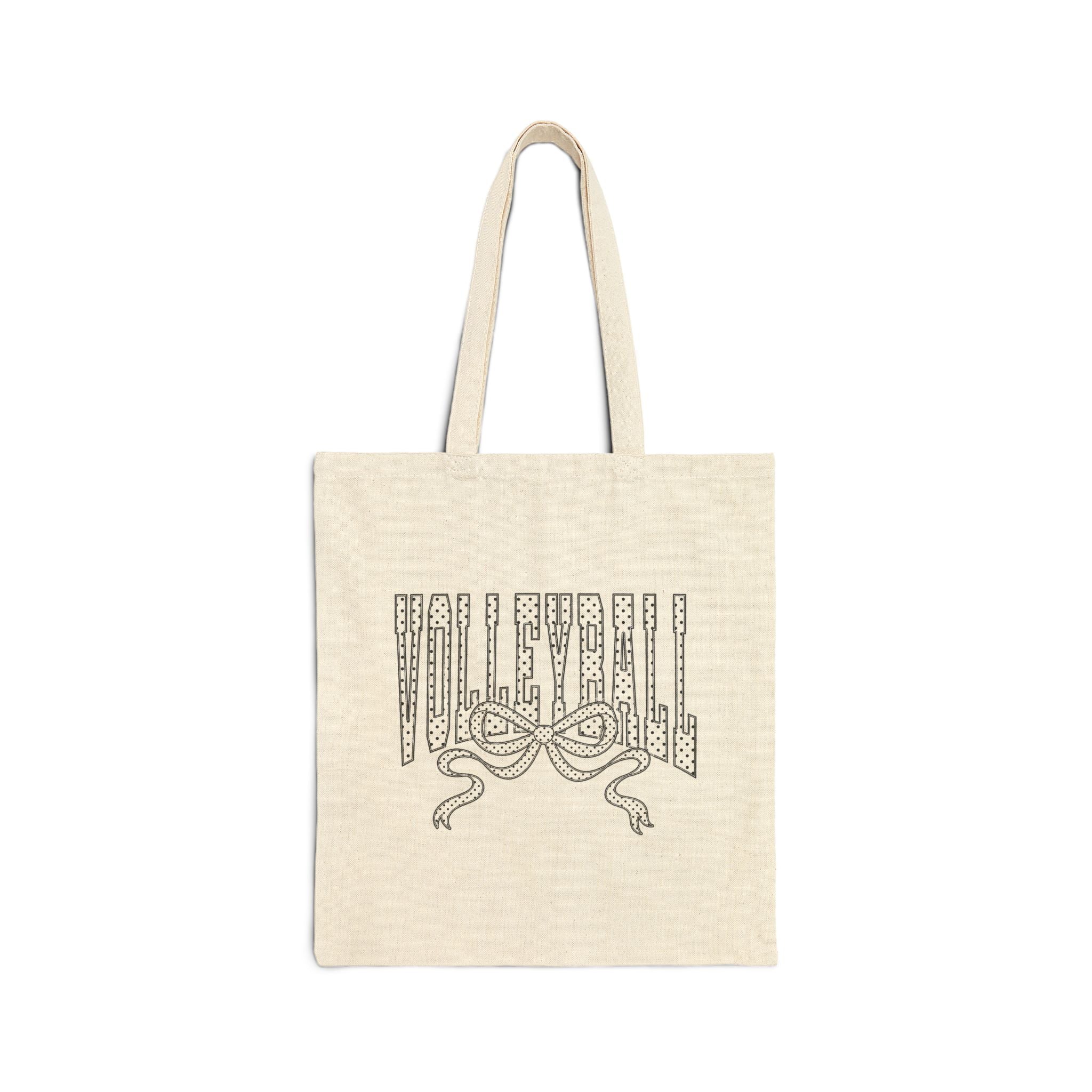 Volleyball Ribbon | Canvas Tote Bag