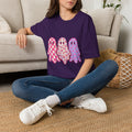 Pink Patterned Ghosts T-Shirt — Cute Halloween and Fall Tee
